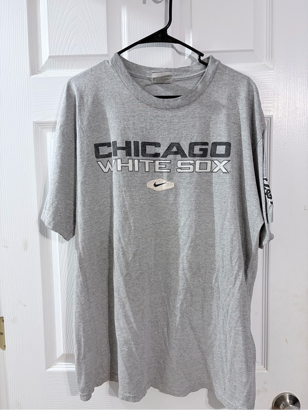 Vintage Nike Team Chicago White Sox MLB Gray Graphic T-Shirt Men’s L Y2K